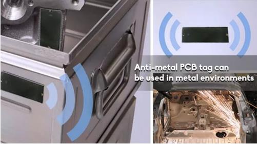 Etiqueta PCB rígida anti-metal RFID UHF