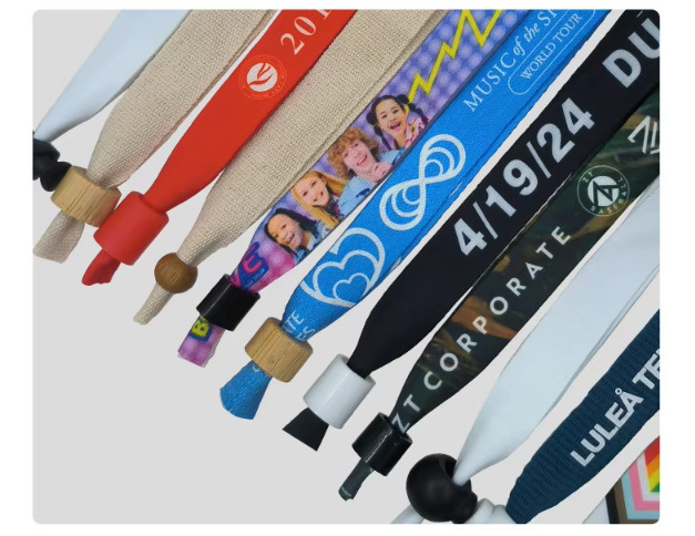 15*350mm RFID Bamboo Wristbands With Logo