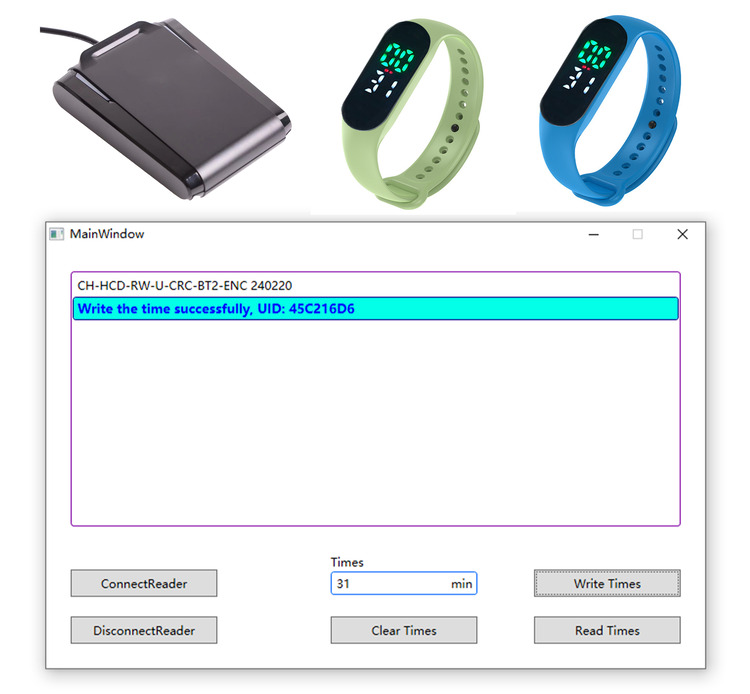 RFID Countdown Time Reminder Wristband Time Tracker
