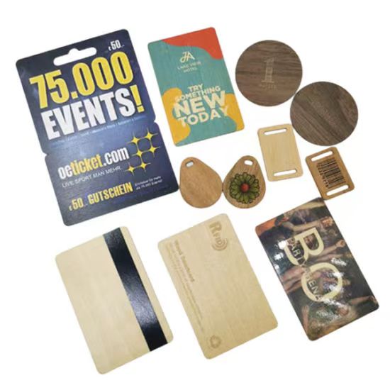 Wooden RFID Key Cards Hotel
