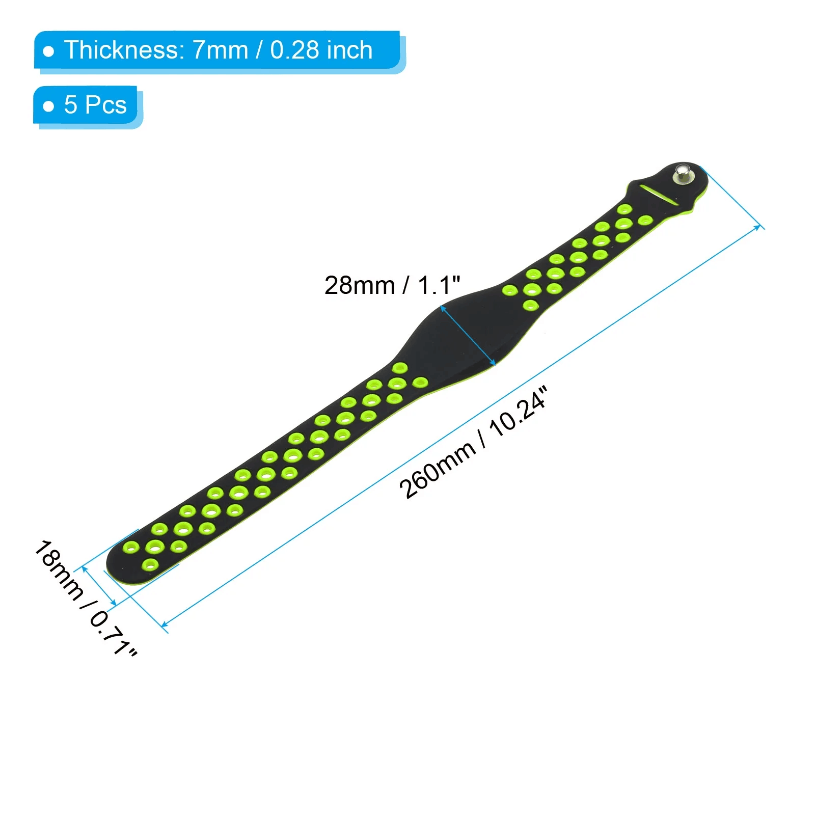 RFID dual color wristband