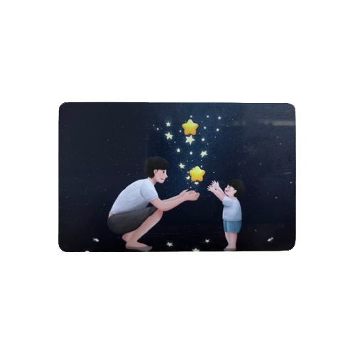 Cartão de luz LED NFC personalizado para controle de acesso a parques de diversões