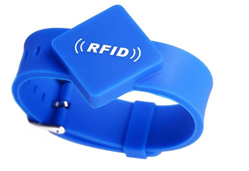 Pulseira de silicone à prova d'água RFID 125 kHz para controle de acesso de hotéis, academias e parques aquáticos
