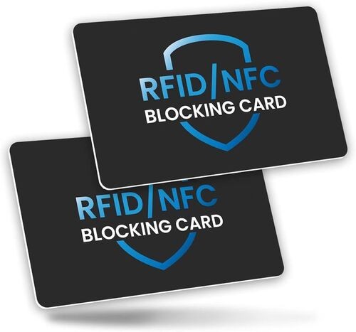 Cartão de bloqueio RFID antirroubo com impressão personalizada e número de série
