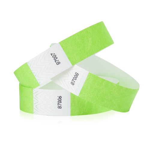Pulseira de Tyvek descartável com logotipo personalizado à prova d'água e RFID para festa de festival