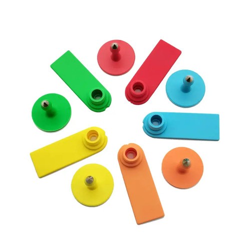 Etiqueta auricular RFID TPU com design inovador e dividido para monitoramento de gado, porcos, cavalos e animais de fazenda