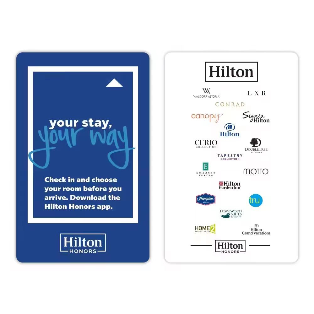 Cartão-chave de hotel personalizado com criptografia MIFARE 1K/4K de 13,56 MHz e controle de acesso em PVC RFID