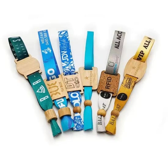 Pulseira RFID RPET ecológica de 13,56 MHz com logotipo personalizado para festivais sem dinheiro