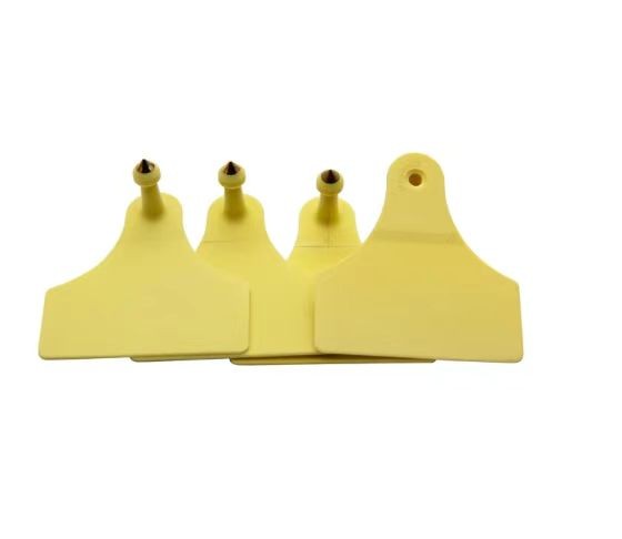 Etiqueta auricular RFID UHF para animais com número sequencial para vaca