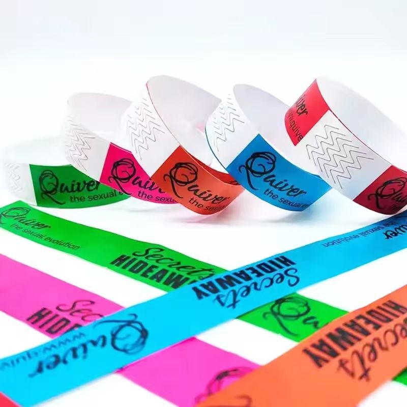 Pulseiras descartáveis ​​de papel sintético