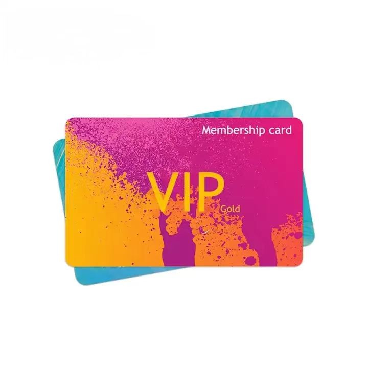Cartões de PVC personalizados com impressão em cores completas Cartões de associação VIP de plástico