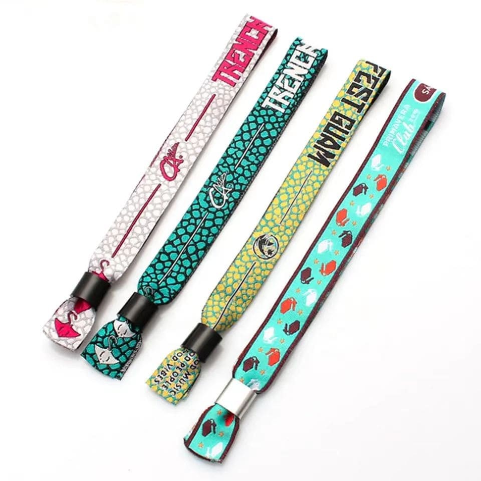 Pulseira de plástico ajustável ecológica, pulseiras personalizadas para festas e feriados