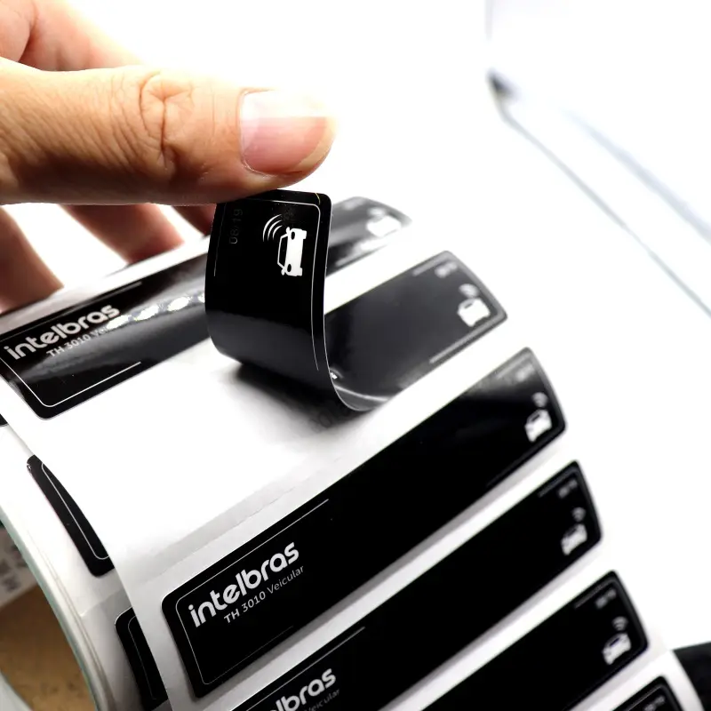 Adesivo RFID à prova d'água para para-brisa de carro UHF RFID Tag