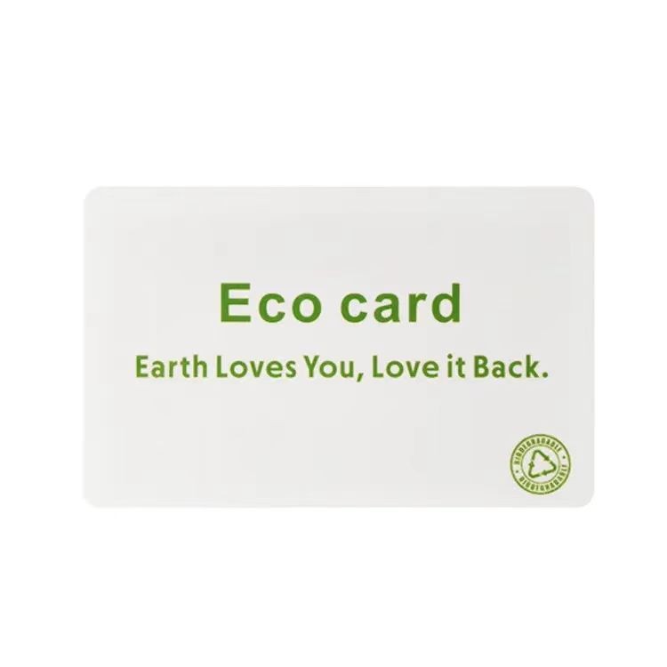 Biocartões reciclados, biodegradáveis ​​e ecológicos