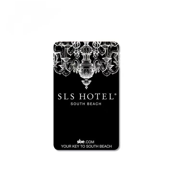Cartão-chave de hotel RFID 13,56 MHz personalizado em PVC
