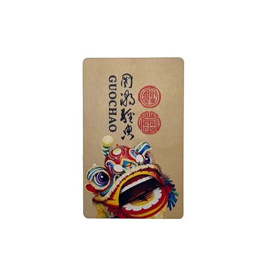 Cartão NFC de madeira com logotipo personalizado e gravação RFID Cartão de visita de madeira de bambu