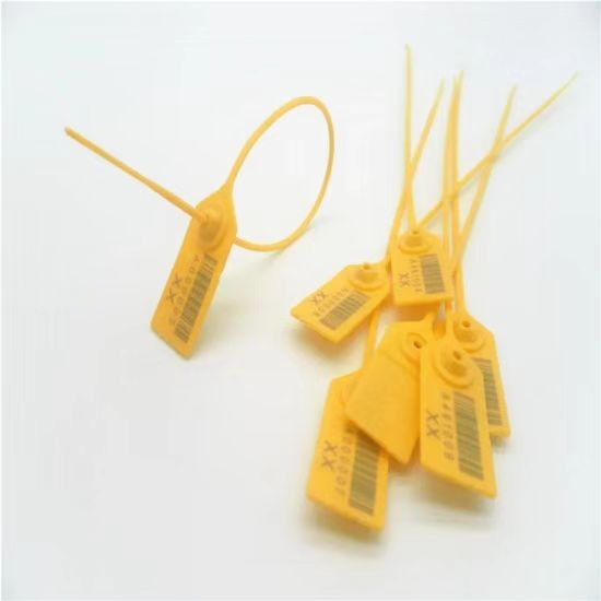 Cabo RFID UHF de nylon autotravante para serviços pesados ​​com etiqueta de vedação com fecho de correr