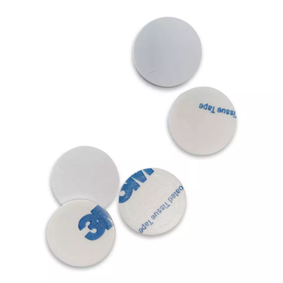 Etiqueta de moeda de PVC RFID 860-960 MHz e 13,56 MHz, cartão de moeda RFID 125 kHz