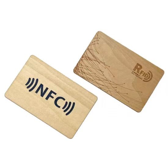 cartão-chave de bambu rfid de madeira com chip inteligente para hotel