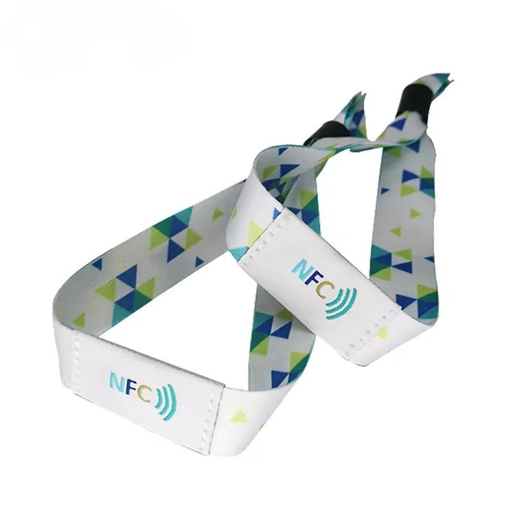 Pulseira de tecido trançado RFID de super qualidade