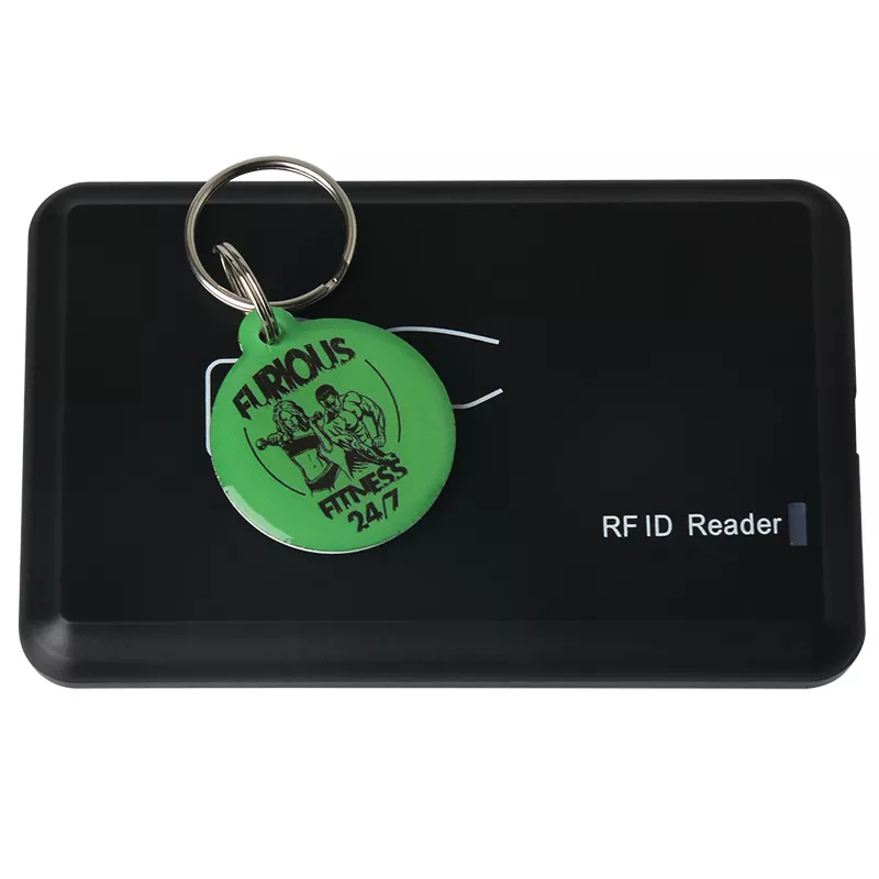 Chaveiro com etiqueta epóxi RFID NFC passiva regravável personalizado por atacado