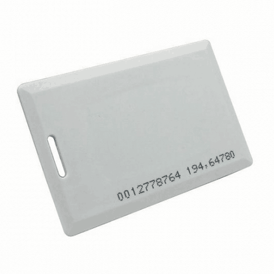 Cartão de controle de acesso RFID 125khz Proximidade ABS Clamshell