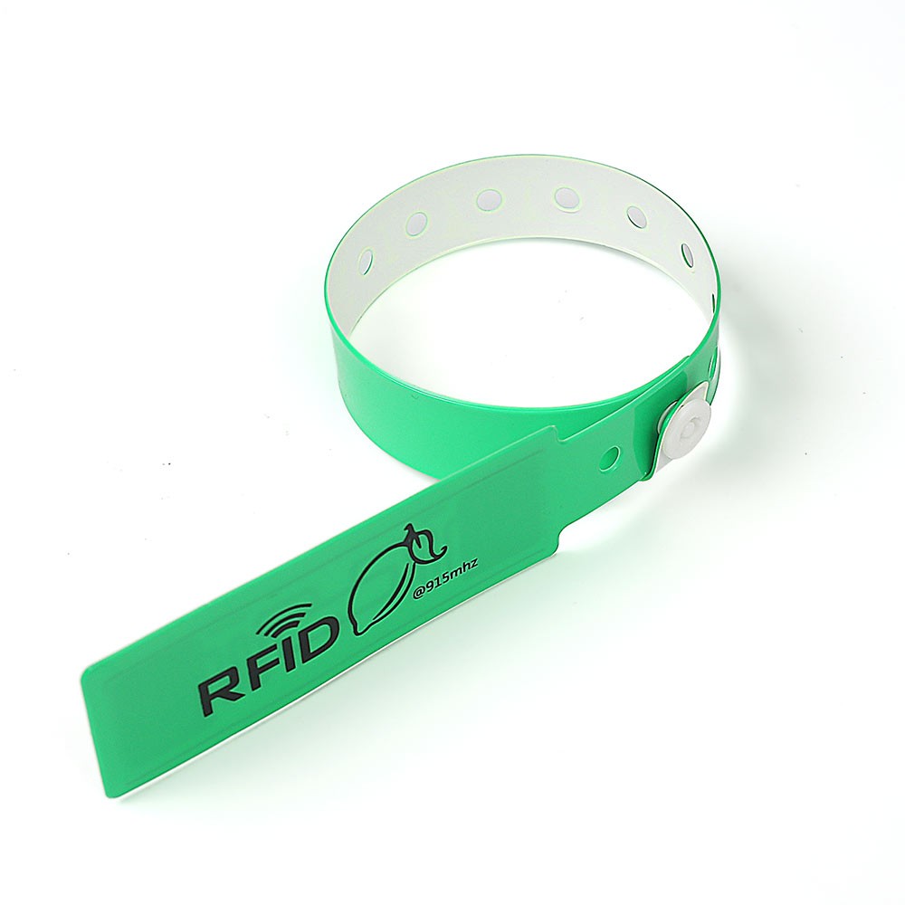 Pulseira de identificação médica RFID em PVC e pulseiras de vinil para hospitais ou identificação de recém-nascidos em hospitais