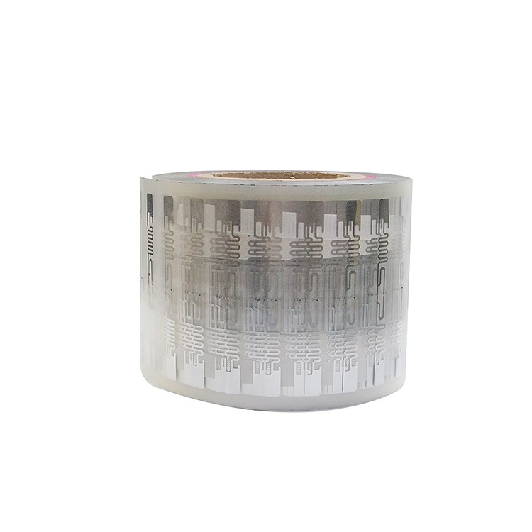Etiqueta adesiva RFID UHF com chip H3 H9 9640, tamanho de antena 94,8*8,15 mm