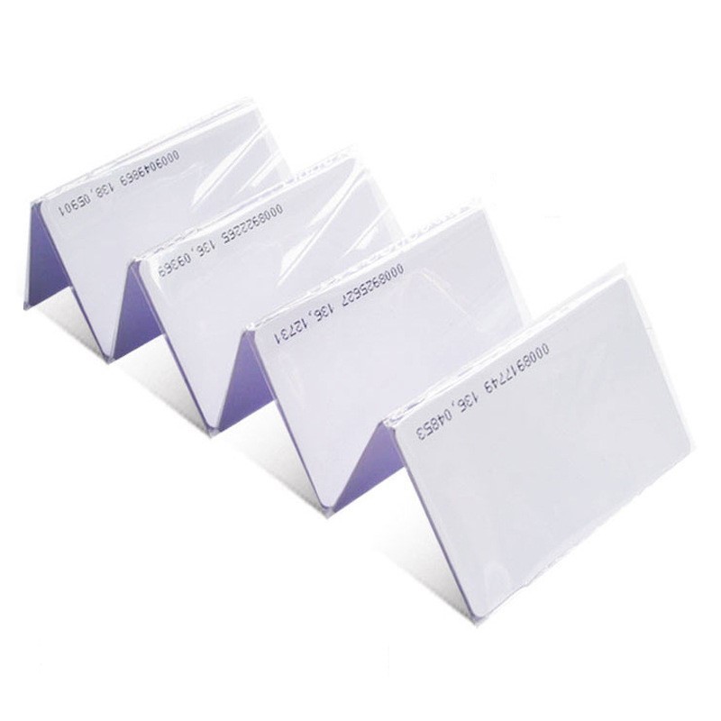 Cartão de identificação de controle de acesso sem contato por atacado 125khz TK4100 Chip PVC Smart Blank Proximity RFID Card