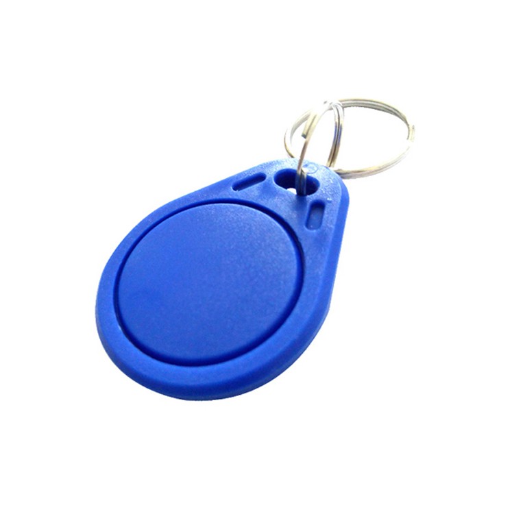 Etiqueta de chaveiro com cartão inteligente RFID T5577 EM4305 ABS regravável 125 KHz 13,56 MHz em branco