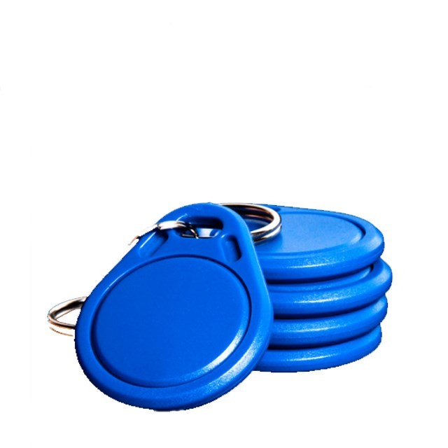 Cartão de identificação à prova d'água regravável e prático NFC RFID chaveiro personalizado