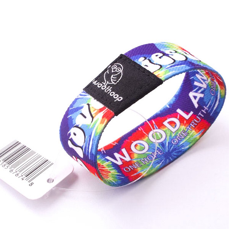 Pulseira de poliéster RFID para ingresso par