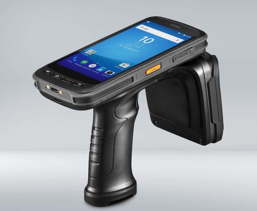 Terminal de coleta de dados WIFI Bluetooth Android portátil UHF RFID de longo alcance
