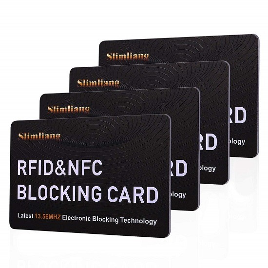 Cartão de bloqueio RFID para proteção de cartão bancário