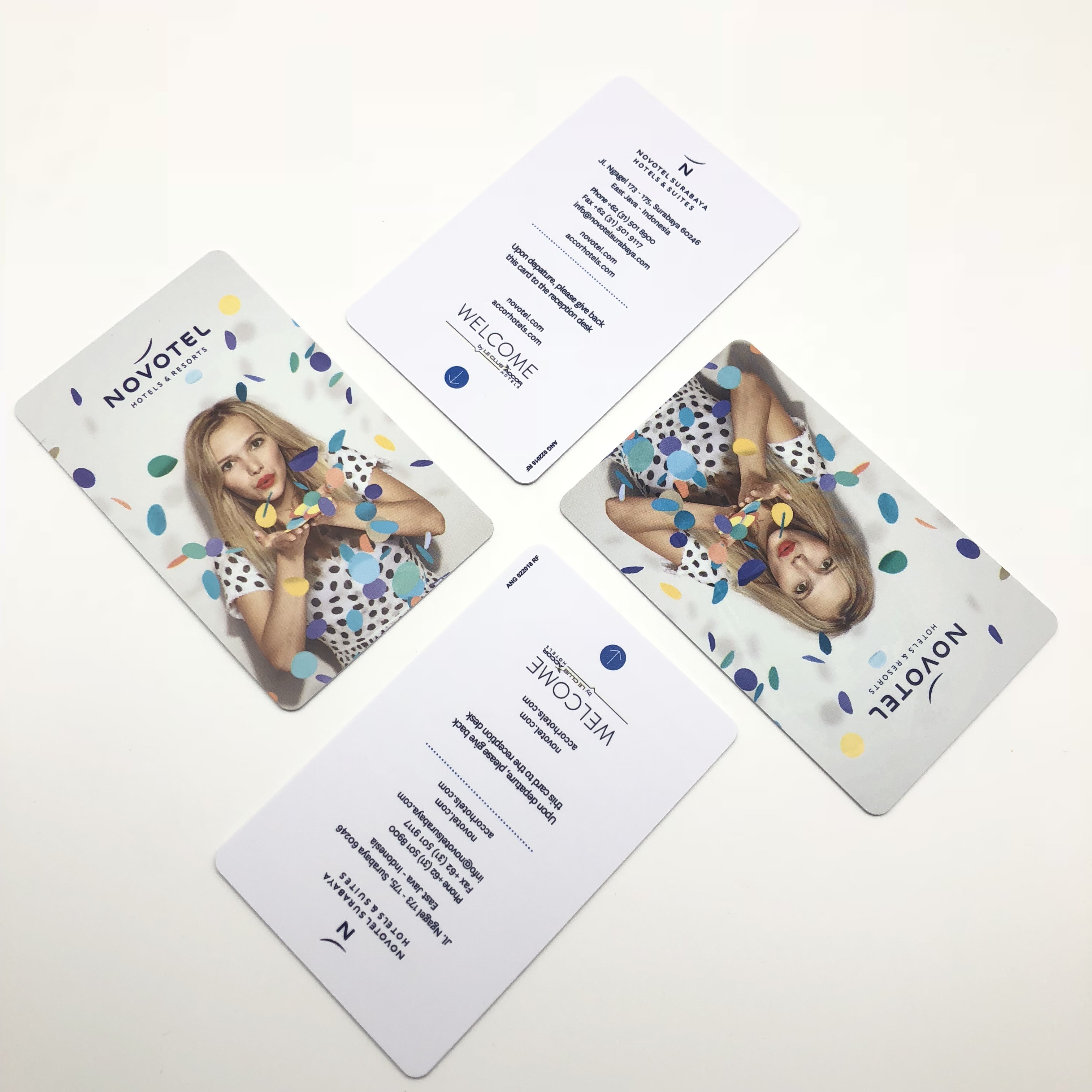 Cartão-chave RFID para hotelaria