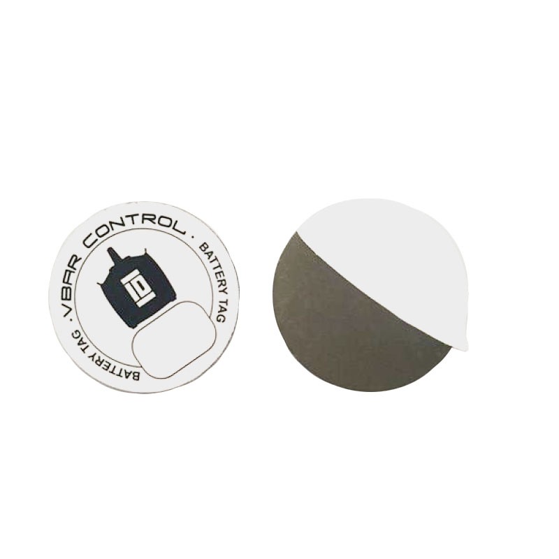 Etiqueta de moeda rígida de PVC NFC anti-metal com adesivo HF