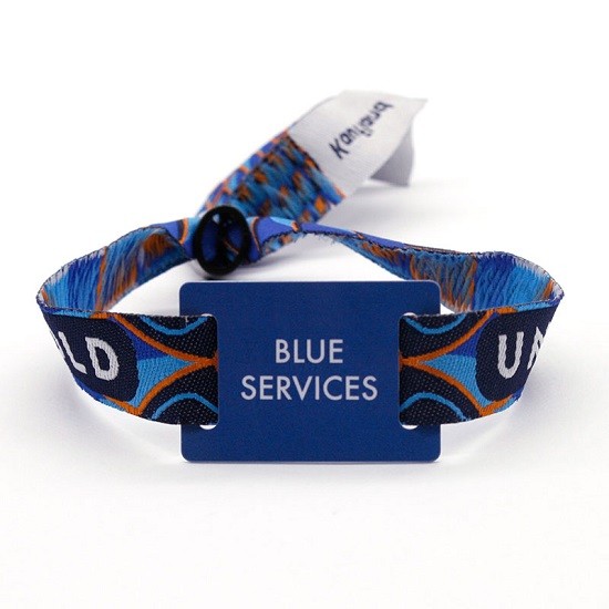 Pulseira NFC regravável com etiqueta de plástico