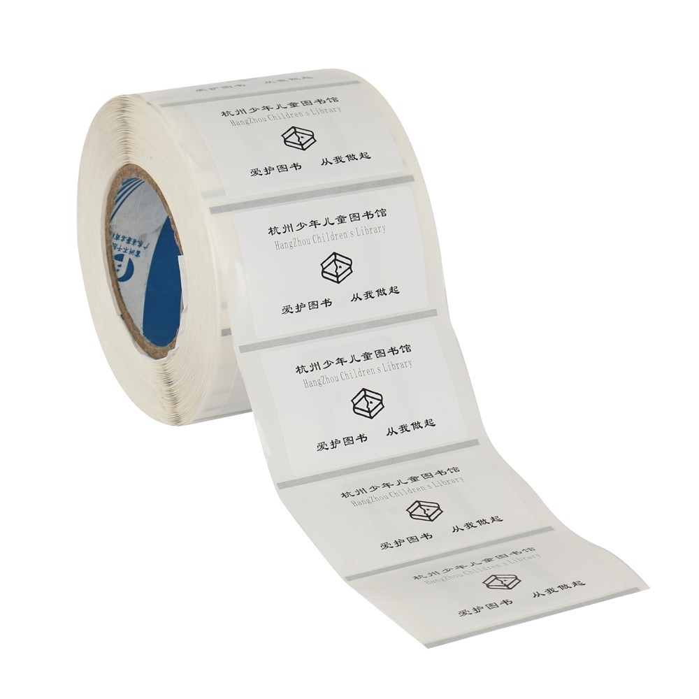 Etiqueta de biblioteca RFID personalizada impressa ISO15693 ICODE SLIX com adesivo 3M