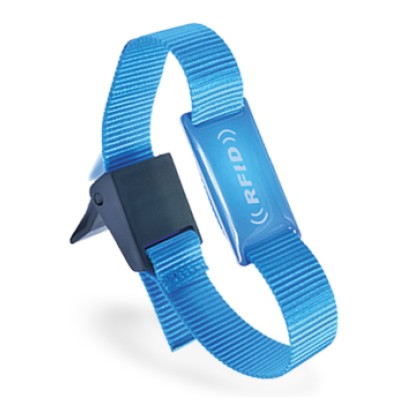 Pulseira de tecido RFID Festival com etiqueta epóxi