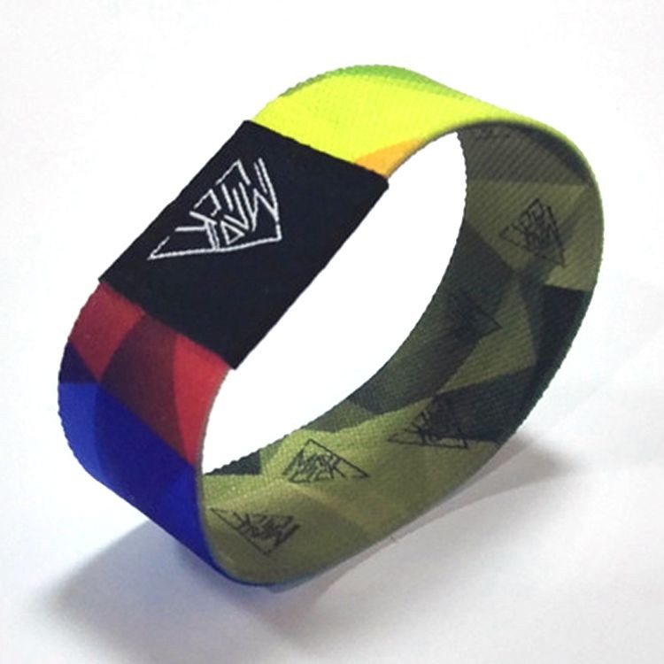 Pulseiras NFC reutilizáveis ​​de tecido elástico Pulseira de tecido elástico