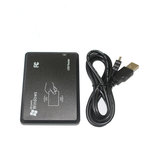 Leitor de cartão de identificação inteligente RFID LF com interface USB/RS232 de 125 KHz