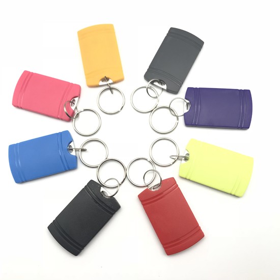Chaveiro RFID ABS colorido à prova d'água de 13,56 MHz para fechadura