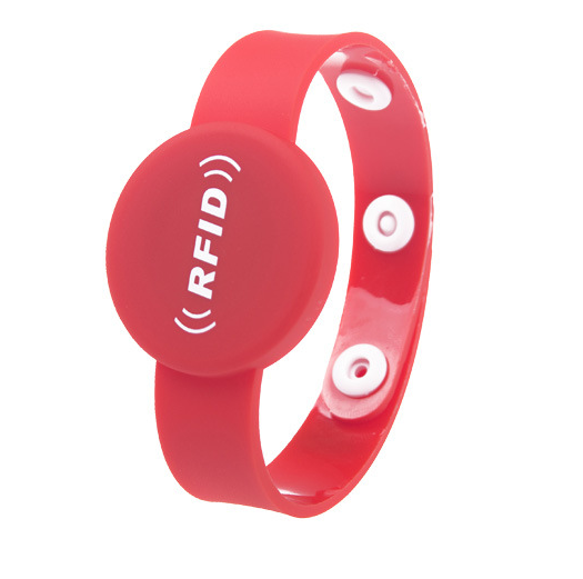 Pulseira NFC de botão descartável de PVC macio RFID