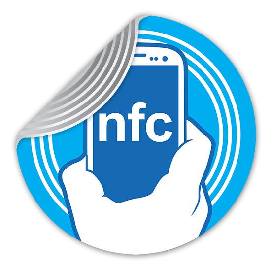Etiqueta adesiva NFC descartável passiva de 13,56 MHz