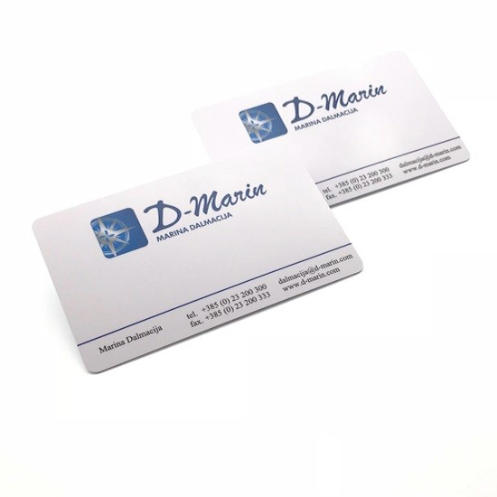 Cartão de identificação regravável em branco de PVC para impressão, cartão visual térmico