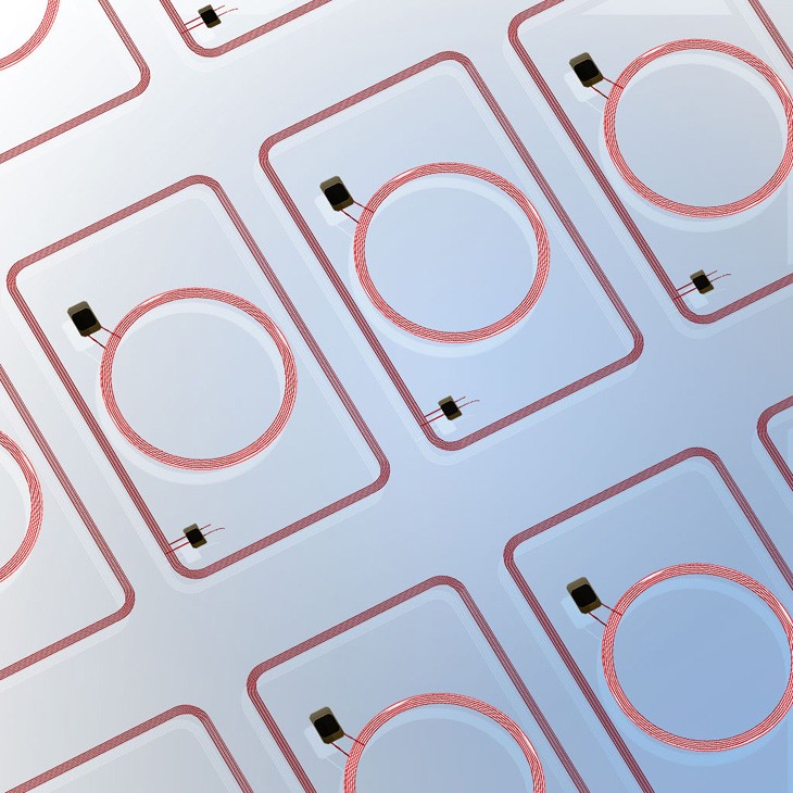 Folha de incrustação RFID de dupla frequência 125 KHz e 13,56 MHz