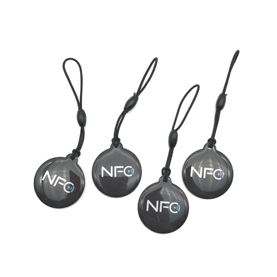 Etiqueta de cristal epóxi em formato NFC