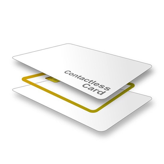 Cartão RFID combinado de alta segurança com chip HF de 13,56 MHz e chip UHF de 960 MHz
