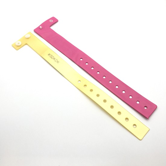 Pulseiras descartáveis ​​de PVC para festival com controle de acesso RFID