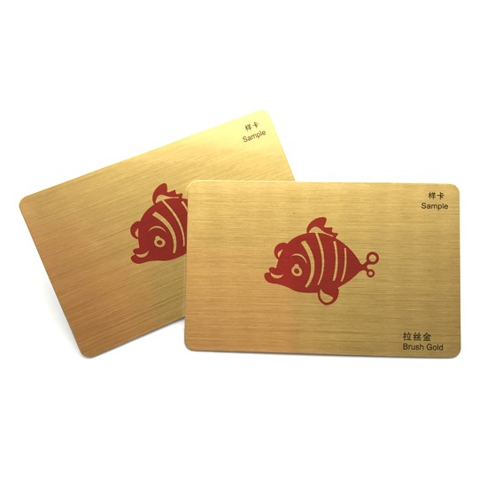 Cartão de membro com efeito metálico dourado de alta qualidade para clube